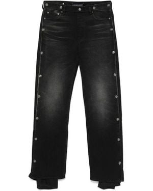 Y. Project Faded Collapsed Waist Jeans - Schwarz