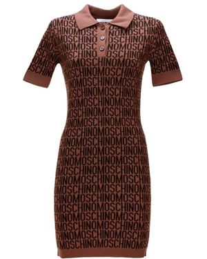 Moschino Knitted Dresses - Brown