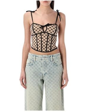 MISBHV Sleeveless Tops - Natural