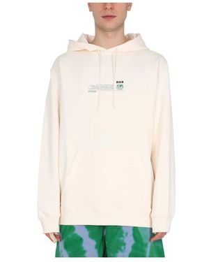 MSGM Future-Print Hoodie - Grün