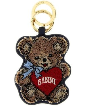 Ganni Joy Bear Keyring - Zwart