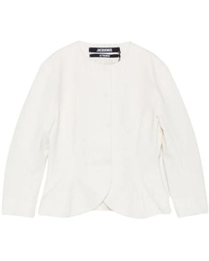 Jacquemus Jassen ,Wit ,Katoen Palmier Jas