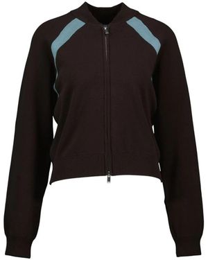 Samsøe & Samsøe Truien & Vesten ,Bruin ,Savala 15830 Bomber - Zwart