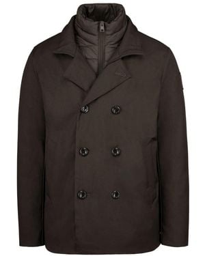 Bomboogie Double-Breasted Coats - Negro