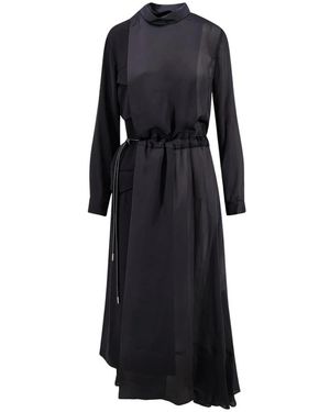 Sacai Long-Sleeved Dress - Black