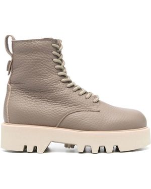 Furla Lace-Up Boots - Grey