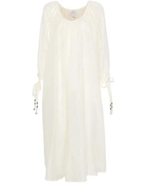 120% Lino Summer Dresses - Natural
