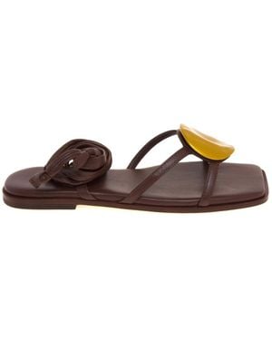 Vic Matié Flat Sandals - Brown