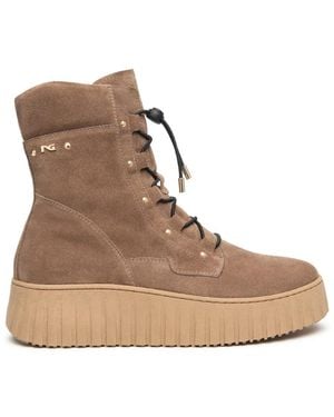 Nero Giardini I618124D Velours-Stiefel - Braun