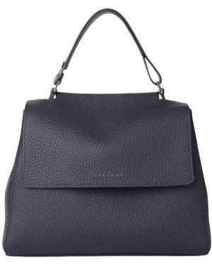 Orciani Tassen ,Blauw ,Leer Sveva Media Soft