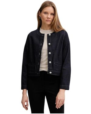 DKNY Denim Jas Met Knopen - Zwart