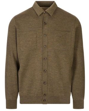 Montecore Truien & Vesten ,Groen ,Wol Shirt-Stijl Cardigan