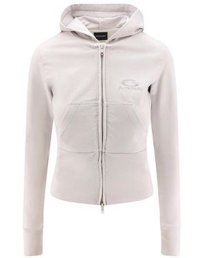 Balenciaga Cotton Hooded Sweatshirt - White