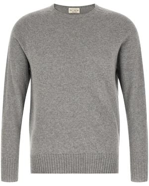 Ma'ry'ya Giroccolo Pullover Mit Schlitzen - Grau