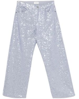 P.A.R.O.S.H. P.A.R.O..H. ,Jeans ,Blauw ,Katoen Casual Katoenen Broek