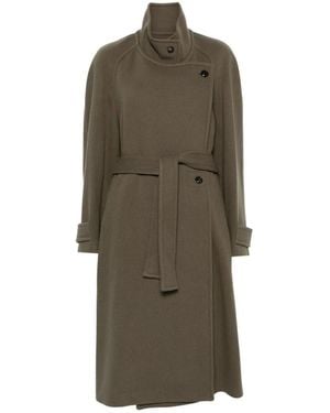 Low Classic Abrigo De Lana Twill, Mujer, Talla - Verde