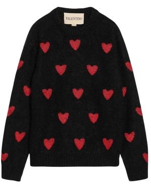 Valentino Garavani Round-Neck Knitwear - Black