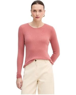 Mos Mosh Truien & Vesten ,Roze ,Wol Trui Met Ronde Hals - Rood