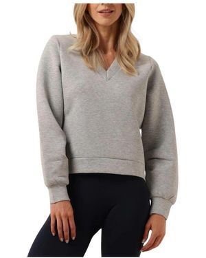 SELECTED Hellgraues V-Ausschnitt-Sweatshirt