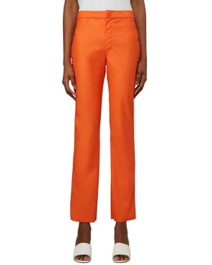 Maisie Wilen Straight Trousers - Orange