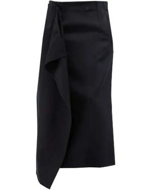 Carven Rokken ,Zwart ,Sk 404 Lsyered Skirt