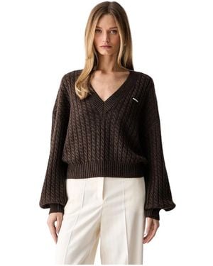 ROTATE BIRGER CHRISTENSEN V-Neck Knitwear - Negro