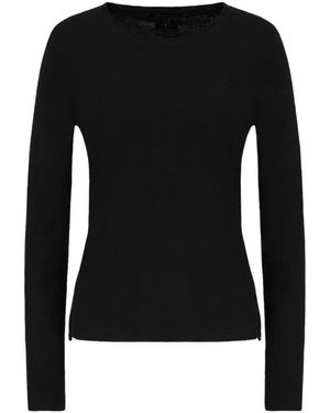 ARMANI EXCHANGE Round-Neck Knitwear - Black