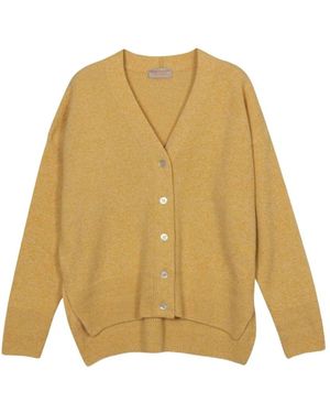 John Smedley Truien & Vesten ,Geel ,Wol Cardigan