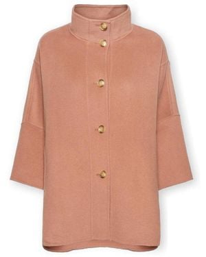 Elena Miro Single-Breasted Coats - Rosa