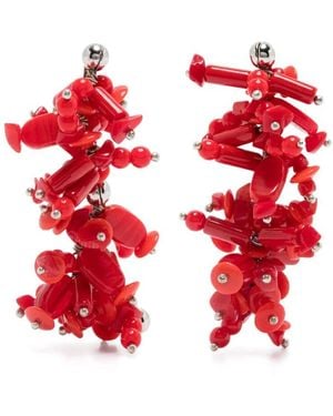 Dries Van Noten Earrings - Red