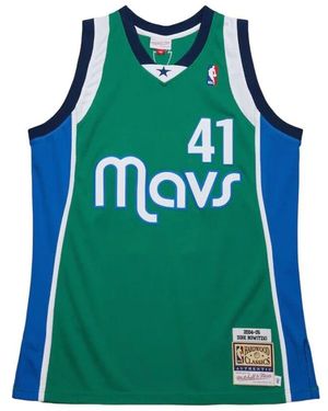 Mitchell & Ness Dirk Nowitzki Dallas Mavericks Trikot 2004 - Grün