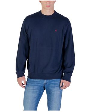 Calvin Klein Round-Neck Knitwear - Blauw