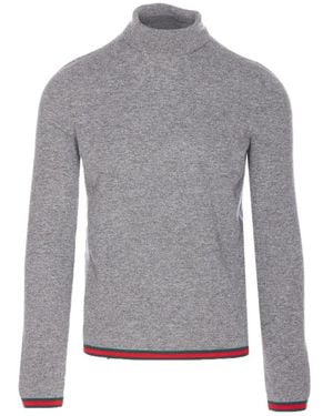 Gucci Feiner, Weicher Kaschmir-Rollkragenpullover - Grau