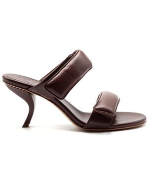 Gia Borghini Heeled Mules - Brown