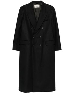 Barena Double-Breasted Coats - Negro
