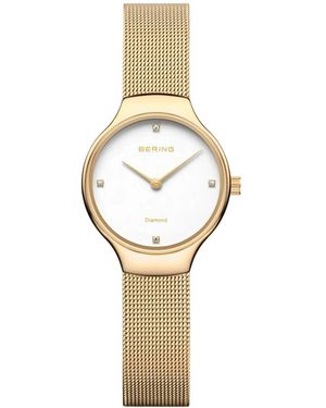 Bering Damen Armbanduhr, Weiß Classic 13326-334 - Mettallic