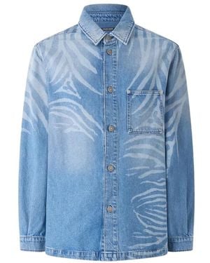 Roberto Cavalli Denim Shirts - Blue