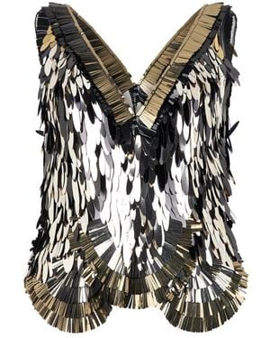 Alberta Ferretti Sleeveless Tops - Negro
