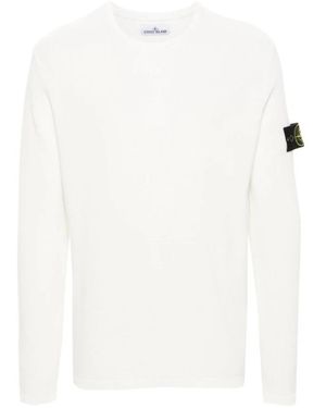 Stone Island Round-Neck Knitwear - Bianco