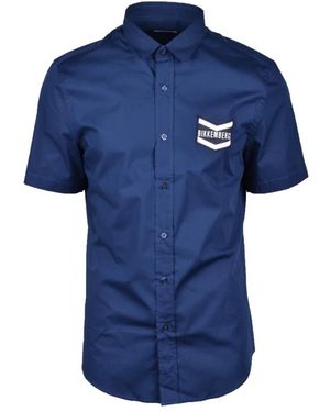 Bikkembergs Short Sleeve Shirts - Blue