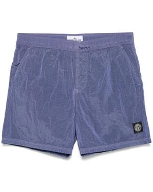 Stone Island Short Shorts - Blu