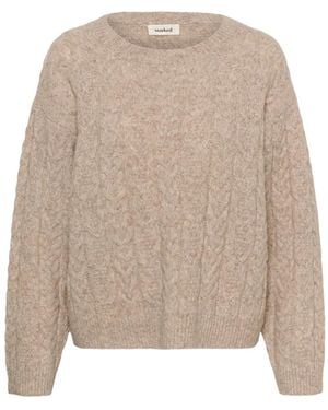 Soaked In Luxury Round-Neck Knitwear - Neutro