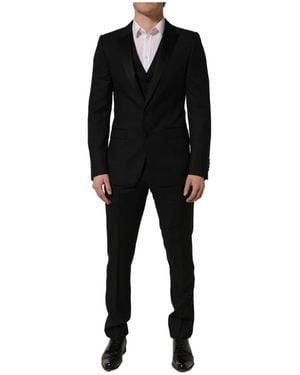Dolce & Gabbana Single Breasted Suits - Black