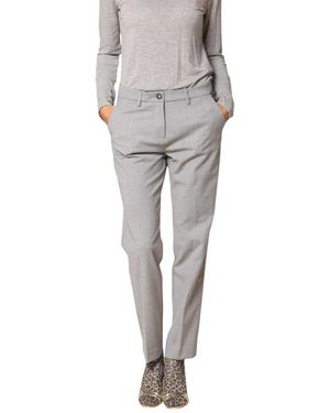 Mason's Pantalones Chinos De Mujer New York De Lana, Mujer, Talla - Gris