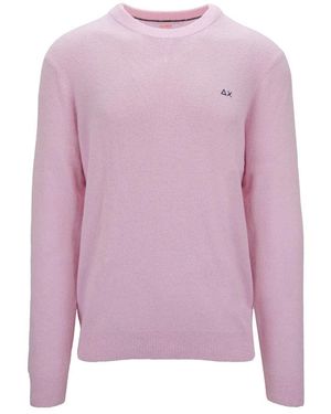 Sun 68 Round-Neck Knitwear - Paars