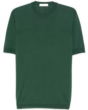 GOES BOTANICAL Waldgrünes Botanisches Crew Neck T-Shirt