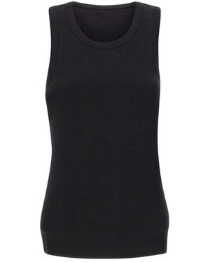 Entire studios Tops ,Zwart ,Katoen Rib Tank
