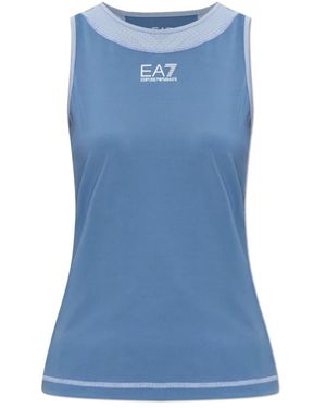 EA7 Sleeveless Training Tops - Azul