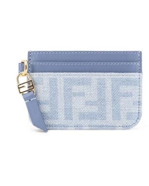 Fendi Baguette Kartenetui - Blau