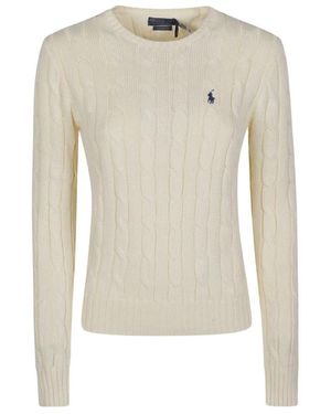 Polo Ralph Lauren Cable-Knit Crewneck Sweater - Weiß